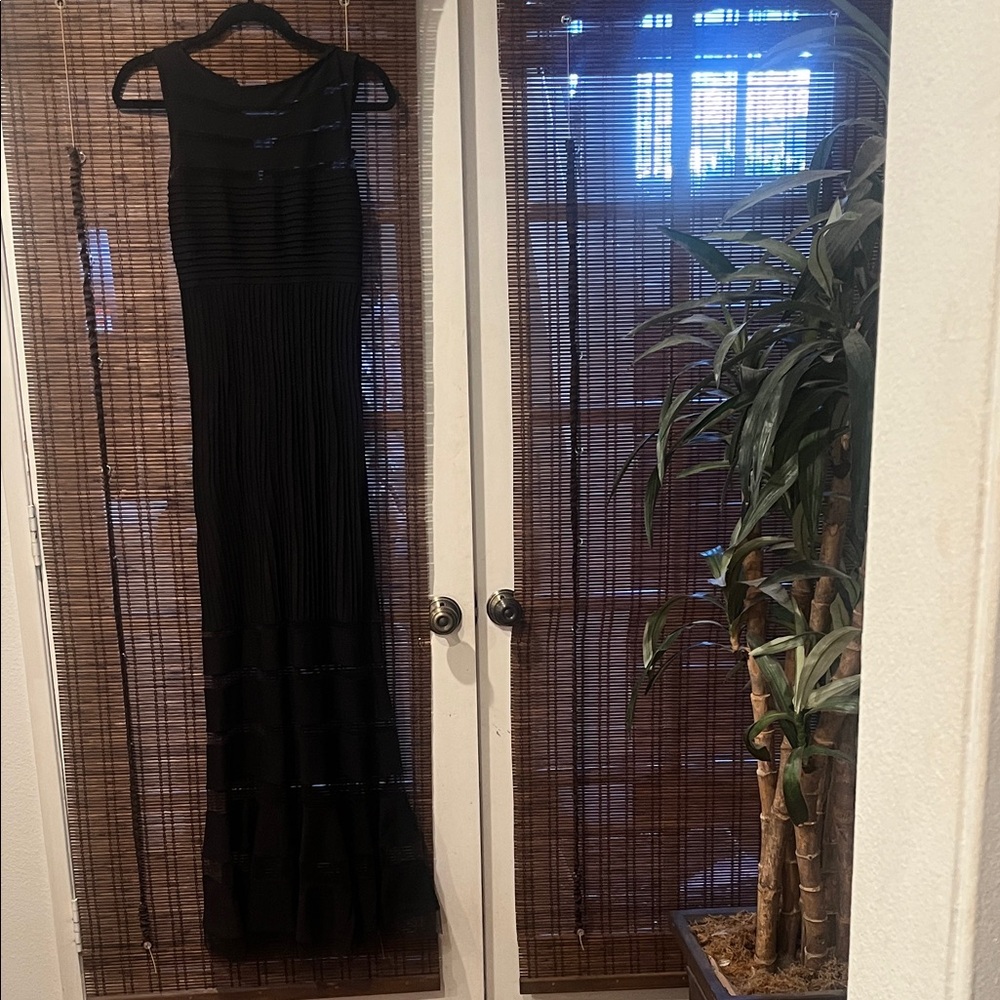Tadashi Shoji Elegant Black Maxi Dress